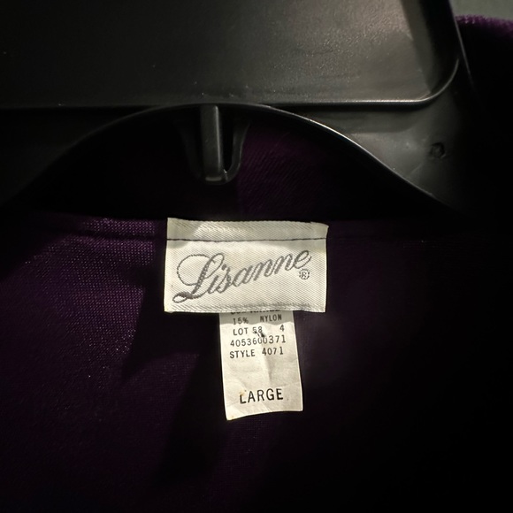 Vintage Lisanne Velvet Purple Robe - Picture 2 of 5